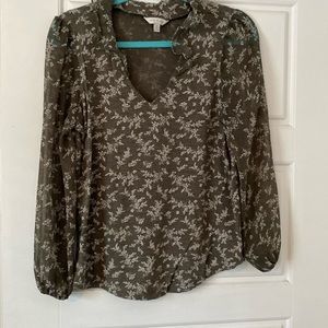 Lucky Brand Floral Blouse Size Medium
